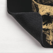 Wenn es passt, sitzt schwarze Katzen-Schädel-Minim Mousepad (Ecke)