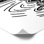 Wenn es regnet, gießt es | Farbe Poster (Ecke)