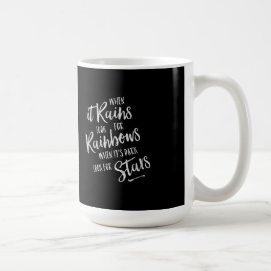 Wenn es regnet - Inspirational Tasse (Rechts)