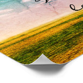 Wenn es regnet (inspirierendes) benutzerdefinierte poster (Ecke)