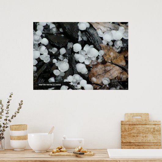 Wenn es regnet, kommt es poster (Küche)