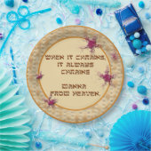 Wenn es regnet...Papierplatte Pappteller (Party)