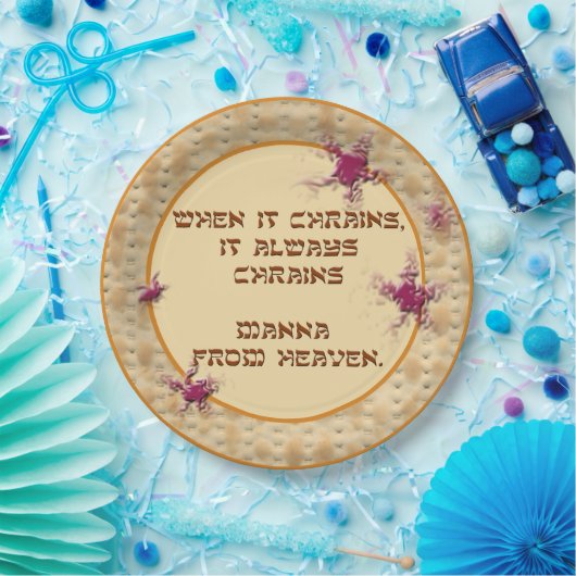 Wenn es regnet...Papierplatte Pappteller (Party)