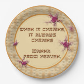 Wenn es regnet...Papierplatte Pappteller (Vorderseite)