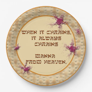 Wenn es regnet...Papierplatte Pappteller