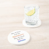 Wenn es regnet, suchen Sie nach den Regenbogen, Sandstein Untersetzer (Seite)