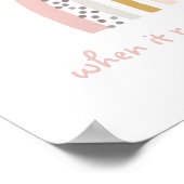 Wenn es regnet suchen Sie nach Rainbows Boho Poster (Ecke)