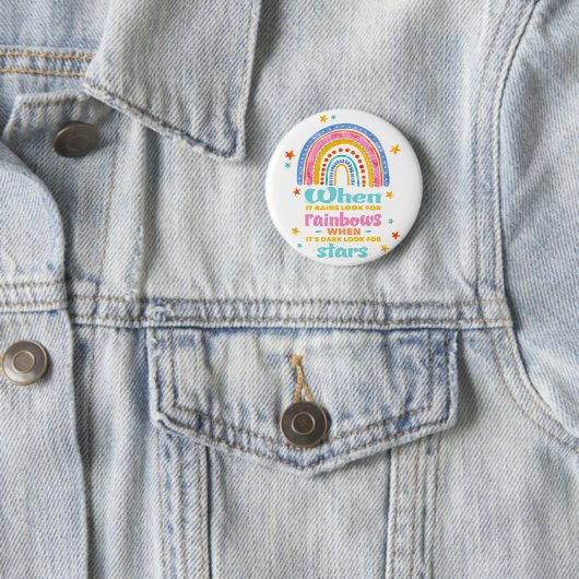 Wenn es regnet, suchen Sie nach Regenbogen Button (Beispiel)
