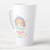 Wenn es regnet, suchen Sie nach Regenbogen Milchtasse (Linke Ecke)