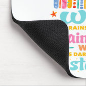 Wenn es regnet, suchen Sie nach Regenbogen Mousepad (Ecke)