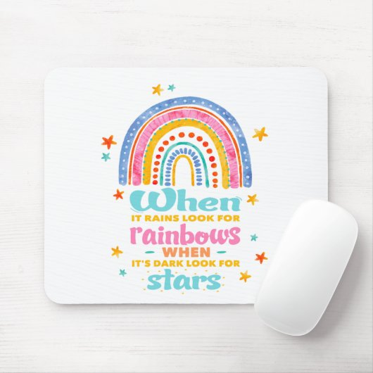 Wenn es regnet, suchen Sie nach Regenbogen Mousepad (Mit Mouse)