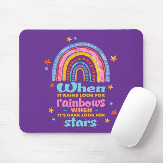 Wenn es regnet, suchen Sie nach Regenbogen Mousepad (Mit Mouse)