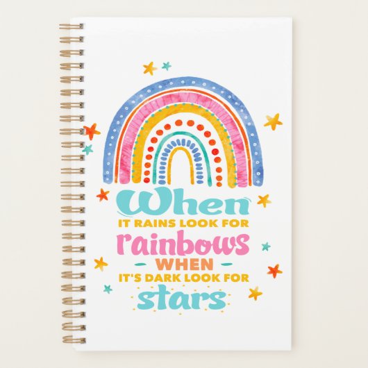 Wenn es regnet, suchen Sie nach Regenbogen Planer (Vorderseite)