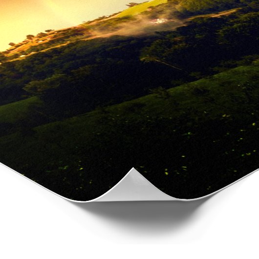 Wenn es regnet, suchen Sie nach Regenbögen Poster (Ecke)