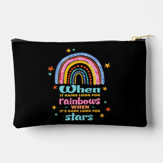 Wenn es regnet, suchen Sie nach Regenbogen Zubehörtasche (Rückseite)