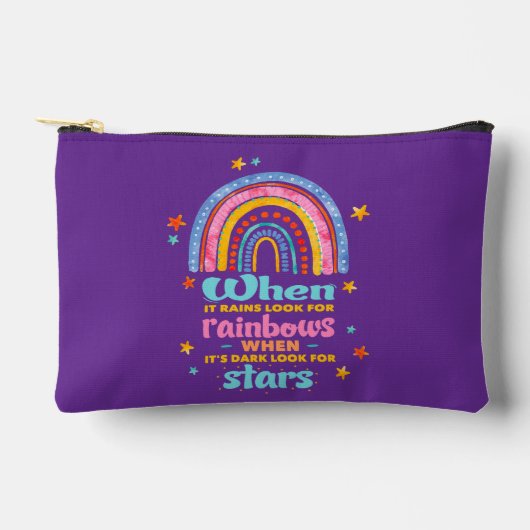 Wenn es regnet, suchen Sie nach Regenbogen Zubehörtasche (Vorderseite)
