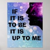 "Wenn es sein soll ... dann liegt es an mir." Poster (Vorne)