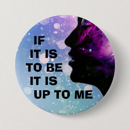 "Wenn es sein soll ... es liegt an mir" Schlüssela Button (Vorderseite)