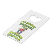 Wenn es sich um Zombies handelt und eine Apokalyps Geldbeutel Flaschenöffner (Vorderseite Schrägansicht)