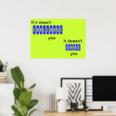 Wenn es Sie nicht herausfordert - Poster (Heimbüro)