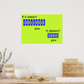 Wenn es Sie nicht herausfordert - Poster (Küche)