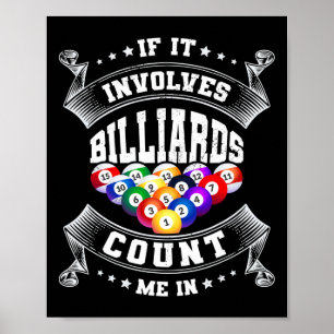 Wenn es um Billards geht, zählen Sie mich im Billa Poster