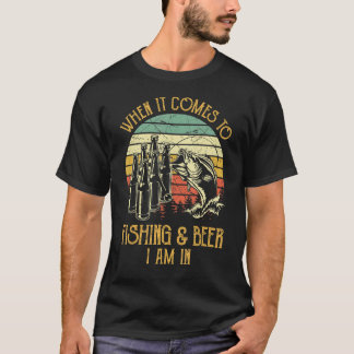 Wenn es um Fischen & Bier geht, bin ich im Funny F T-Shirt