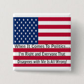 Wenn es um Politik geht Button (Vorderseite)