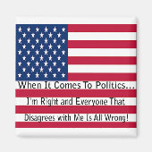 Wenn es um Politik geht Magnet (Vorne)