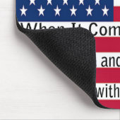 Wenn es um Politik geht Mousepad (Ecke)