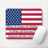 Wenn es um Politik geht Mousepad (Mit Mouse)
