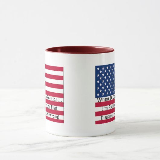 Wenn es um Politik geht Tasse (Zentrum)
