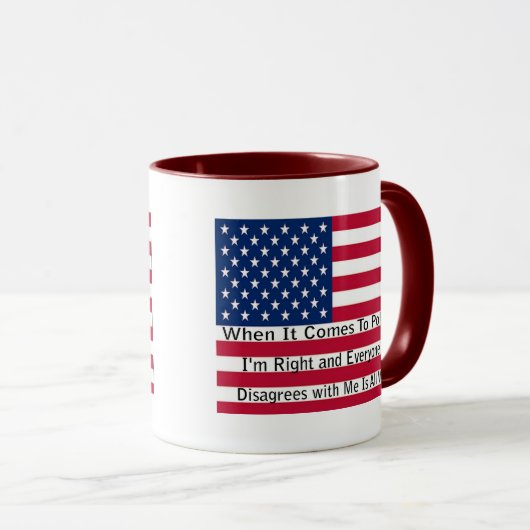 Wenn es um Politik geht Tasse (VorderseiteRechts)