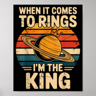Wenn es um Ringe geht, Saturn rückläufige Planeten Poster