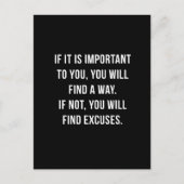 Wenn es wichtig ist. Inspirationsquelle Postkarte. Postkarte (Vorderseite)