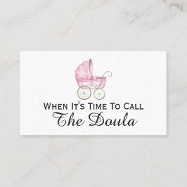 Wenn es Zeit ist, die Doula-Schwangerschaft zu nen Visitenkarte