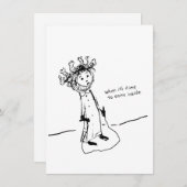 Wenn es Zeit ist, ins Innere zu kommen Dankeskarte (Vorne/Hinten)