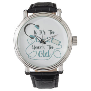 Wenn es zu laut ist, bist du zu altes musikalische armbanduhr