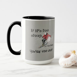 Wenn es zu steil ist - Skier-Design Tasse