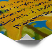 Wenn etwas hervorragend oder lobenswert ist poster (Ecke)