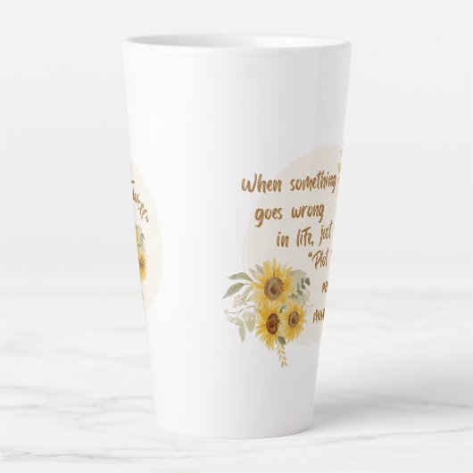 Wenn etwas im Leben schief geht... Milchtasse (Vorderseite)