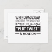 Wenn etwas in deinem Leben schief geht, nur schrei Postkarte (Vorne/Hinten)