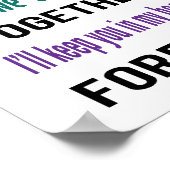 Wenn Ever Poster (Standard Bild Frame Größe) (Ecke)