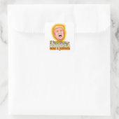 Wenn explosiver Durchfall eine Person war Quadratischer Aufkleber (Tasche)