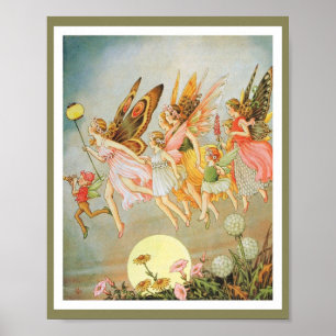 Wenn Fairies herauskommen - da Outhwaite Print Pos Poster