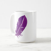 Wenn Federn Engel sind nahe erscheinen - große 15 Kaffeetasse (Vorderseite Links)