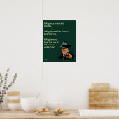 Wenn Frag zum Ausblasen wird Poster (Küche)