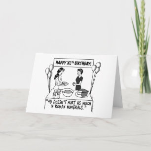 Wenn Frauen 40 Grußkarten machen Karte