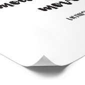 Wenn Frauen schlafen, gehen die Berge, Zitat Poster (Ecke)