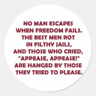 Wenn Freiheit Versage Runder Aufkleber